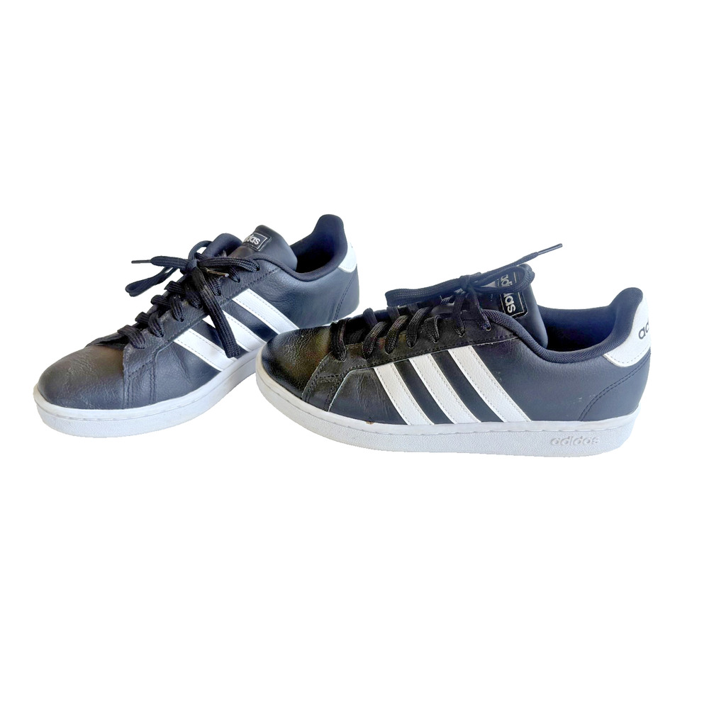 Adidas Men Size 8 NEO Mens Cloudfoam Advantage Clean Casual Shoes Black/White